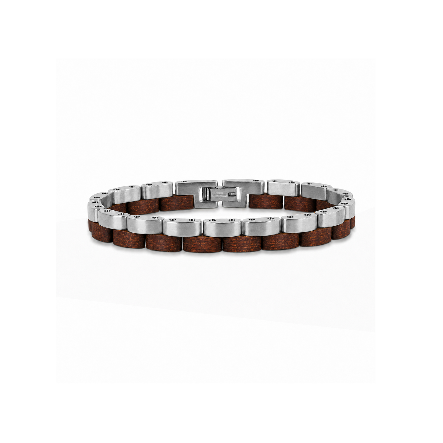 Brazalete Doble | Para él | Eslabones | Sándalo Rojo