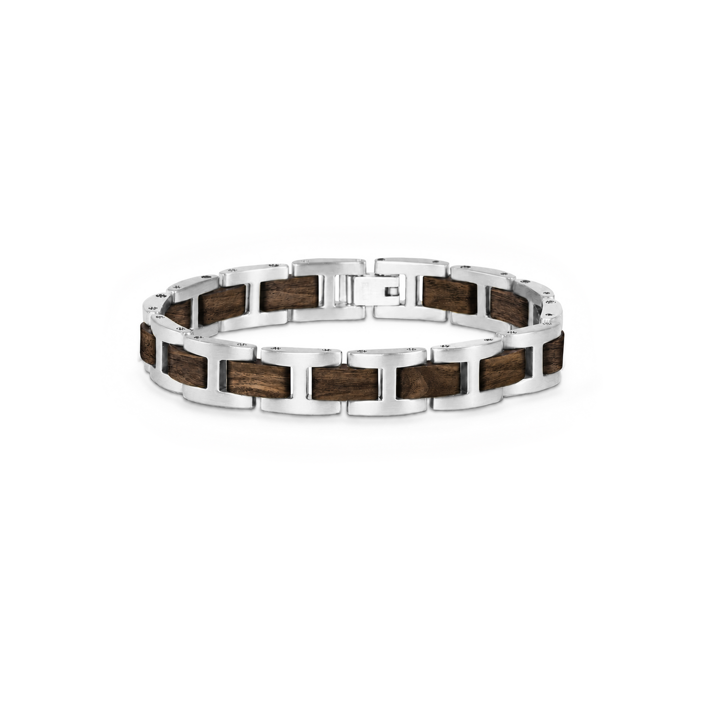 Brazalete H | Para él | Eslabones | Nogal