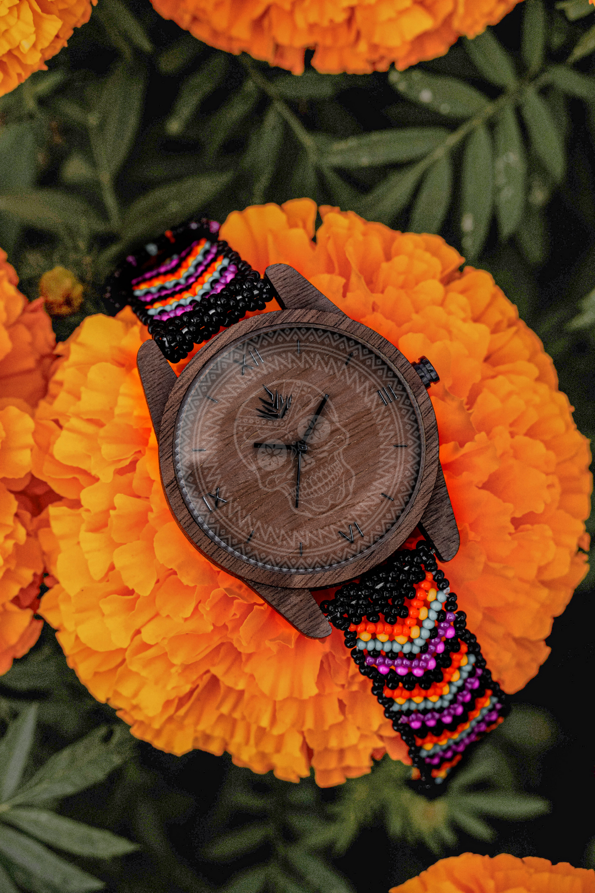Línea Edición Limitada | Día de Muertos | 50 Piezas | 44mm | Nogal
