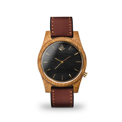 Línea Agavia | 44mm | Caoba | Carátula Ébano