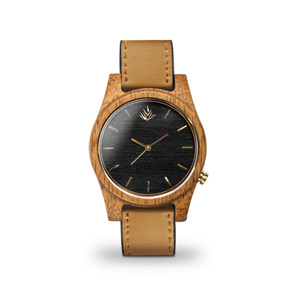 Línea Agavia | 44mm | Caoba | Carátula Ébano