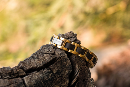 Brazalete H | Para él | Eslabones | Ébano