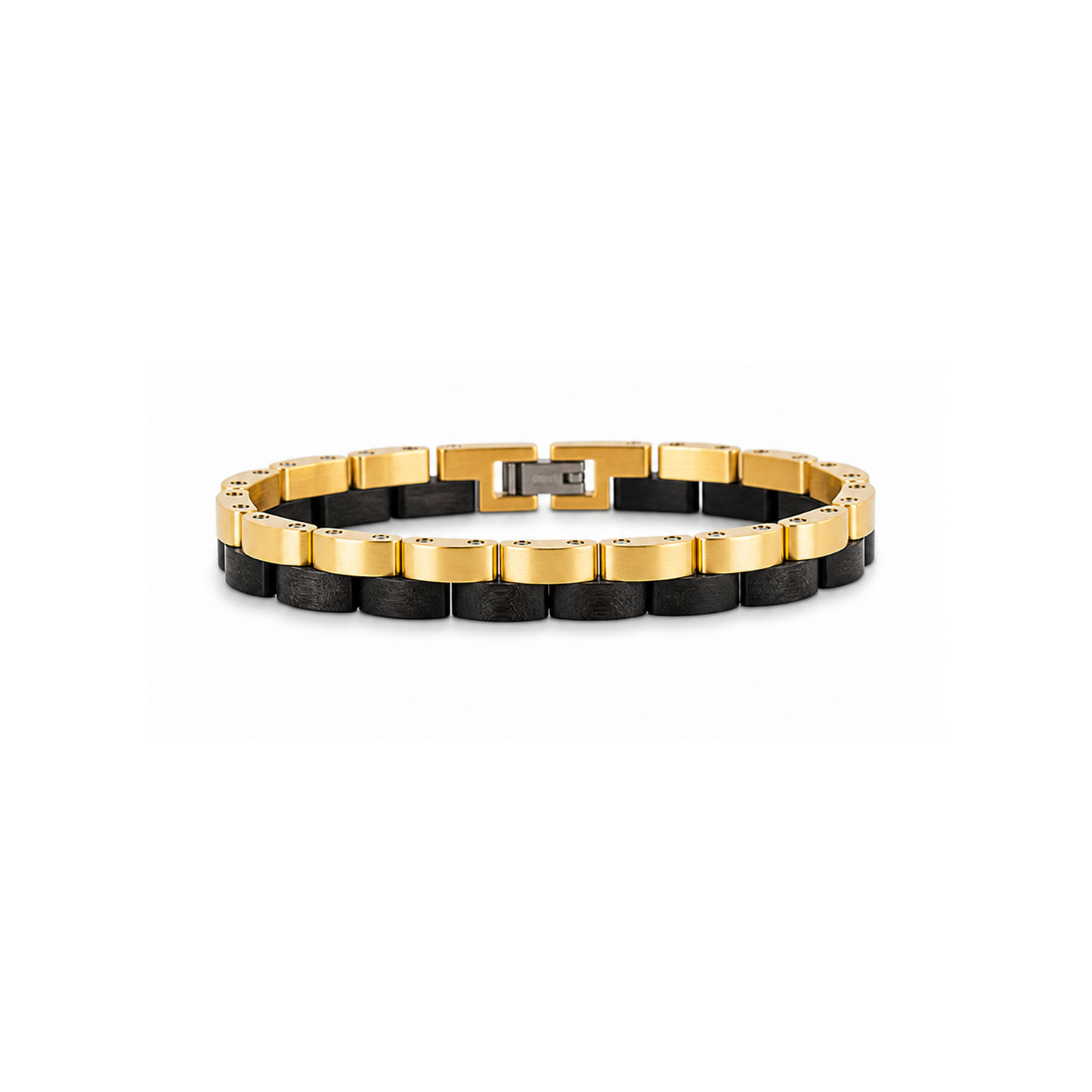 Brazalete Doble | Para ella | Eslabones | Ébano