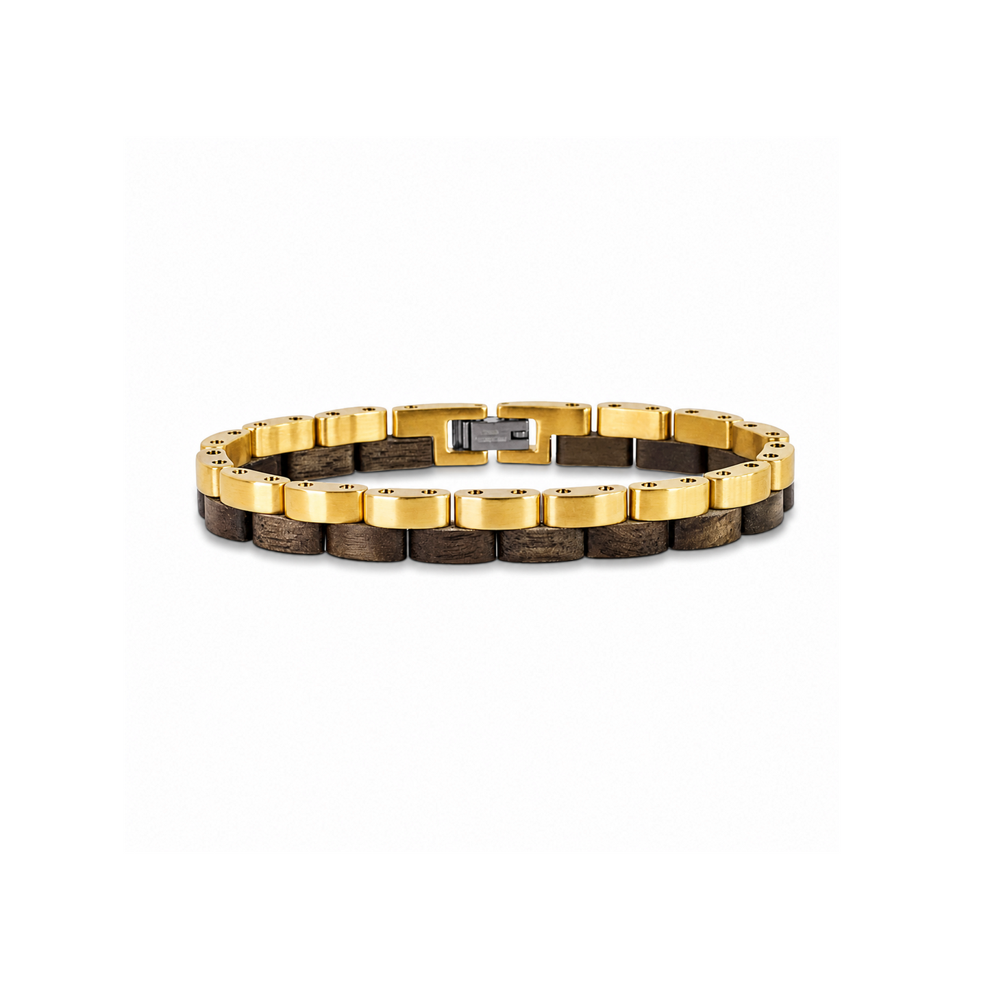 Brazalete Doble | Para ella | Eslabones | Nogal