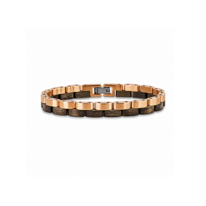 Brazalete Doble | Para él | Eslabones | Nogal