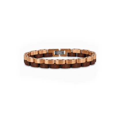 Brazalete Doble | Para él | Eslabones | Sándalo Rojo