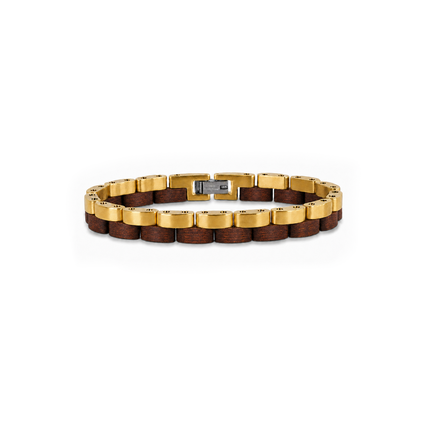 Brazalete Doble | Para él | Eslabones | Sándalo Rojo