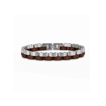 Brazalete Doble | Para él | Eslabones | Sándalo Rojo