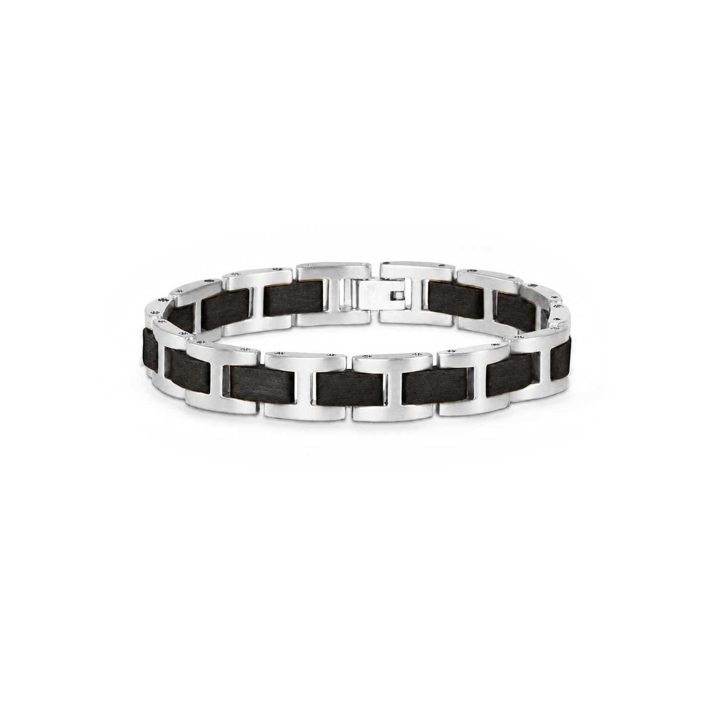 Brazalete H | Para él | Eslabones | Ébano