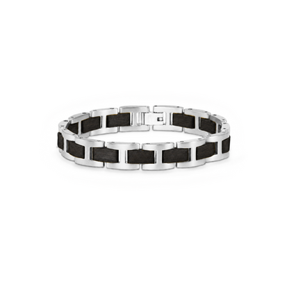 Brazalete H | Para él | Eslabones | Ébano