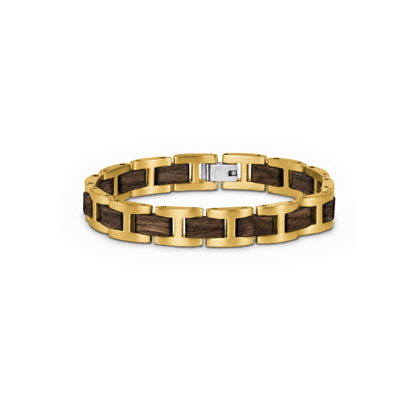 Brazalete H | Para él | Eslabones | Nogal