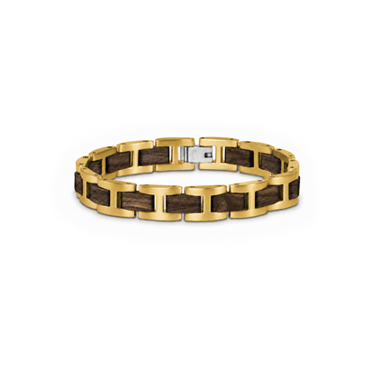Brazalete H | Para él | Eslabones | Nogal