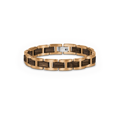 Brazalete H | Para él | Eslabones | Nogal