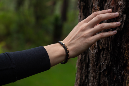 Brazalete Doble | Para ella | Eslabones | Ébano