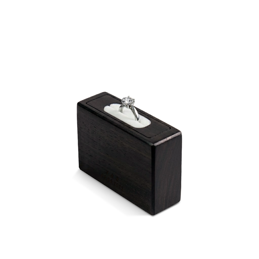 Estuche | Anillo de Compromiso | Ébano