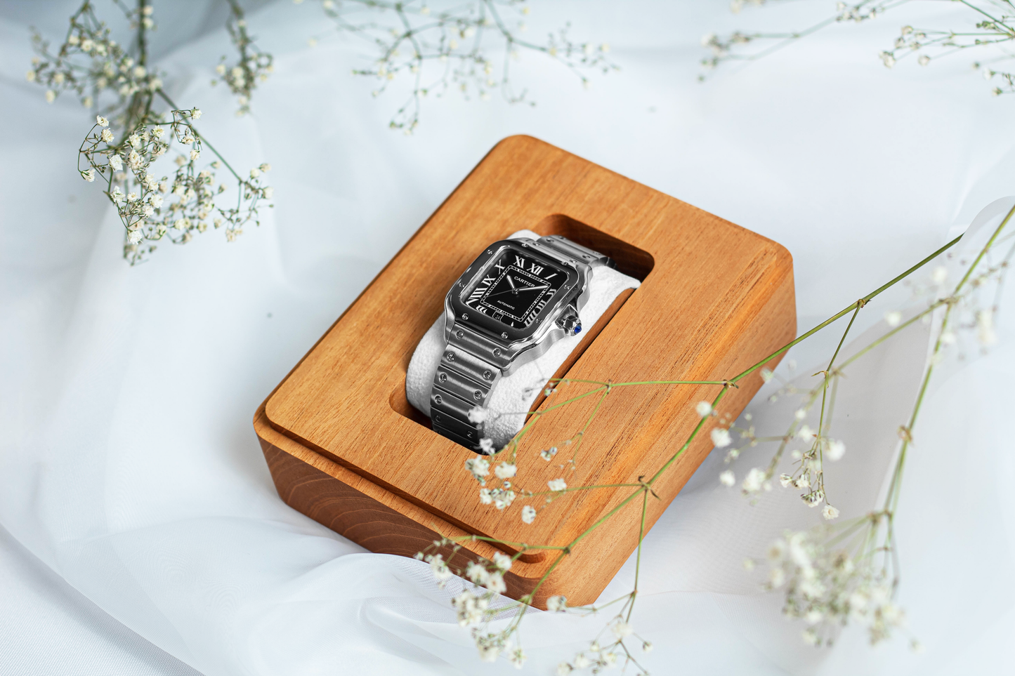 Estuche | Reloj de Compromiso | Caoba