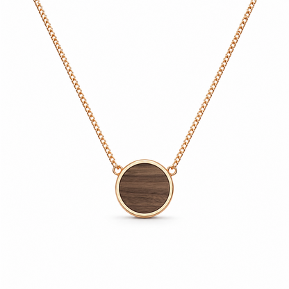 Collar | Para ella | Círculo | Nogal