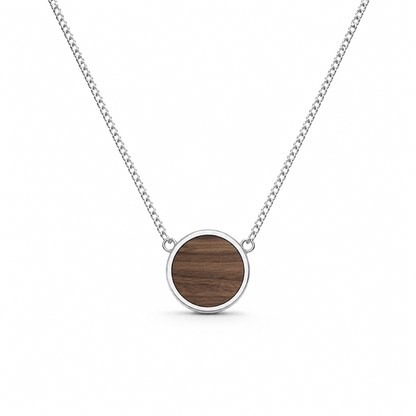 Collar | Para ella | Círculo | Nogal