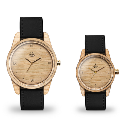 Pareja de Agavus | Línea Clásica | 35mm y 44mm | Maple | Piel
