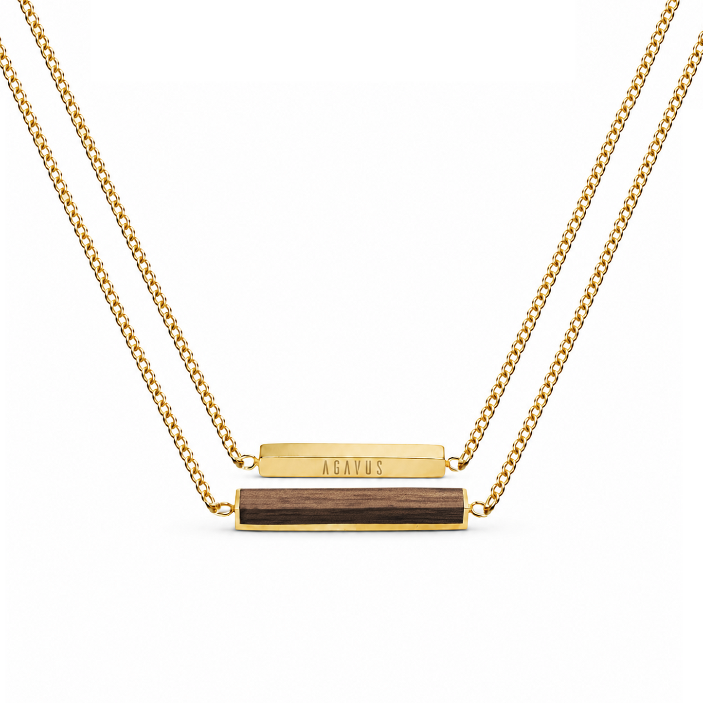 Collar | Para ella | Rectángulo | Nogal