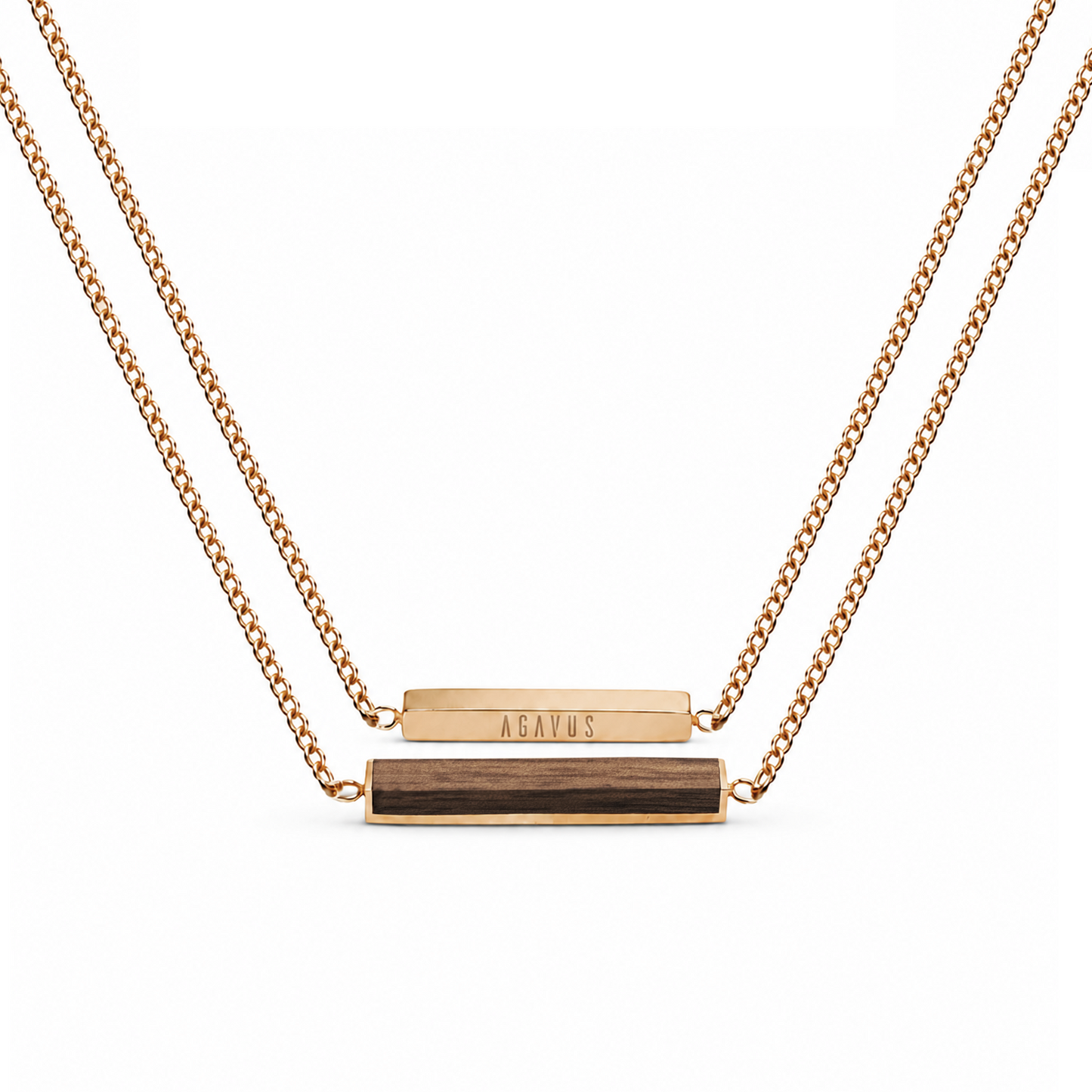 Collar | Para ella | Rectángulo | Nogal