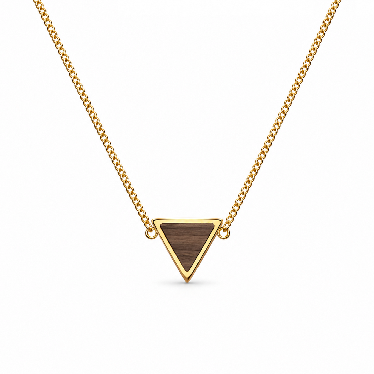 Collar | Para ella | Triángulo | Nogal
