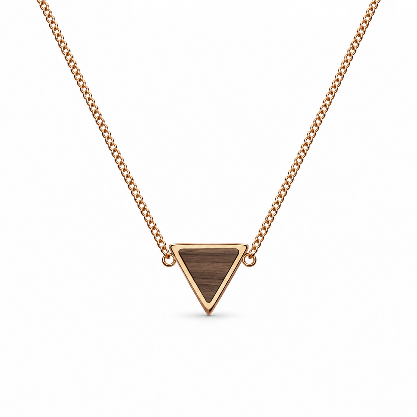 Collar | Para ella | Triángulo | Nogal