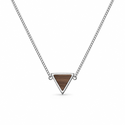 Collar | Para ella | Triángulo | Nogal