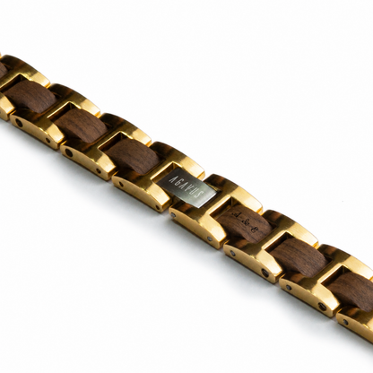 Brazalete H | Para él | Eslabones | Nogal