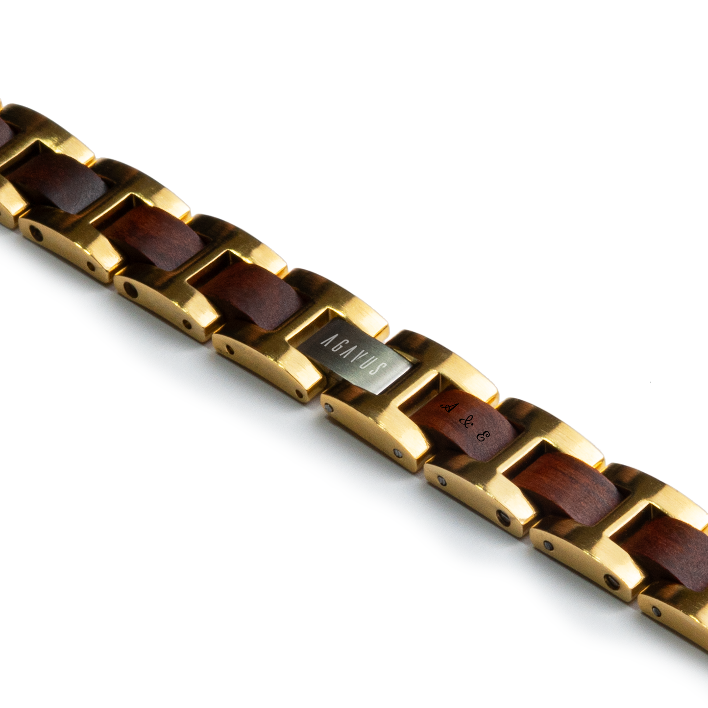 Brazalete H | Para él | Eslabones | Sándalo Rojo
