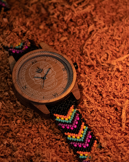 Línea Edición Limitada | Día de Muertos | 50 Piezas | 44mm | Nogal