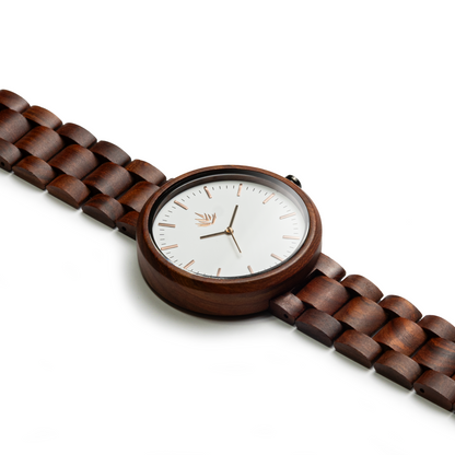 Línea Edición Especial | 44mm | Sándalo rojo | Oro Rosa | Carátula Blanca