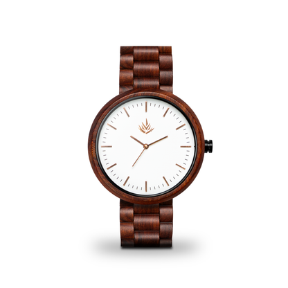 Línea Edición Especial | 37mm | Sándalo rojo | Oro Rosa | Carátula Blanca