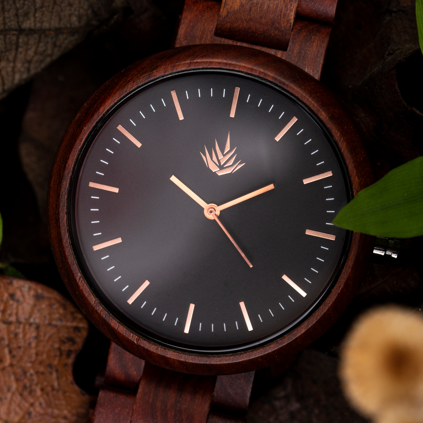 Línea Edición Especial | 37mm | Sándalo rojo | Oro Rosa | Carátula Negra