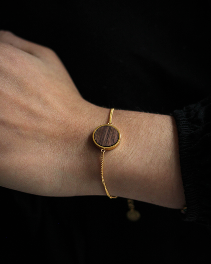 Brazalete | Para ella | Círculo | Nogal