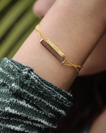 Brazalete | Para ella | Rectángulo | Nogal