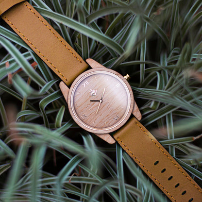 Pareja de Agavus | Línea Clásica | 35mm y 44mm | Maple | Piel