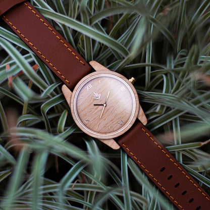 Pareja de Agavus | Línea Clásica | 35mm y 44mm | Maple | Piel