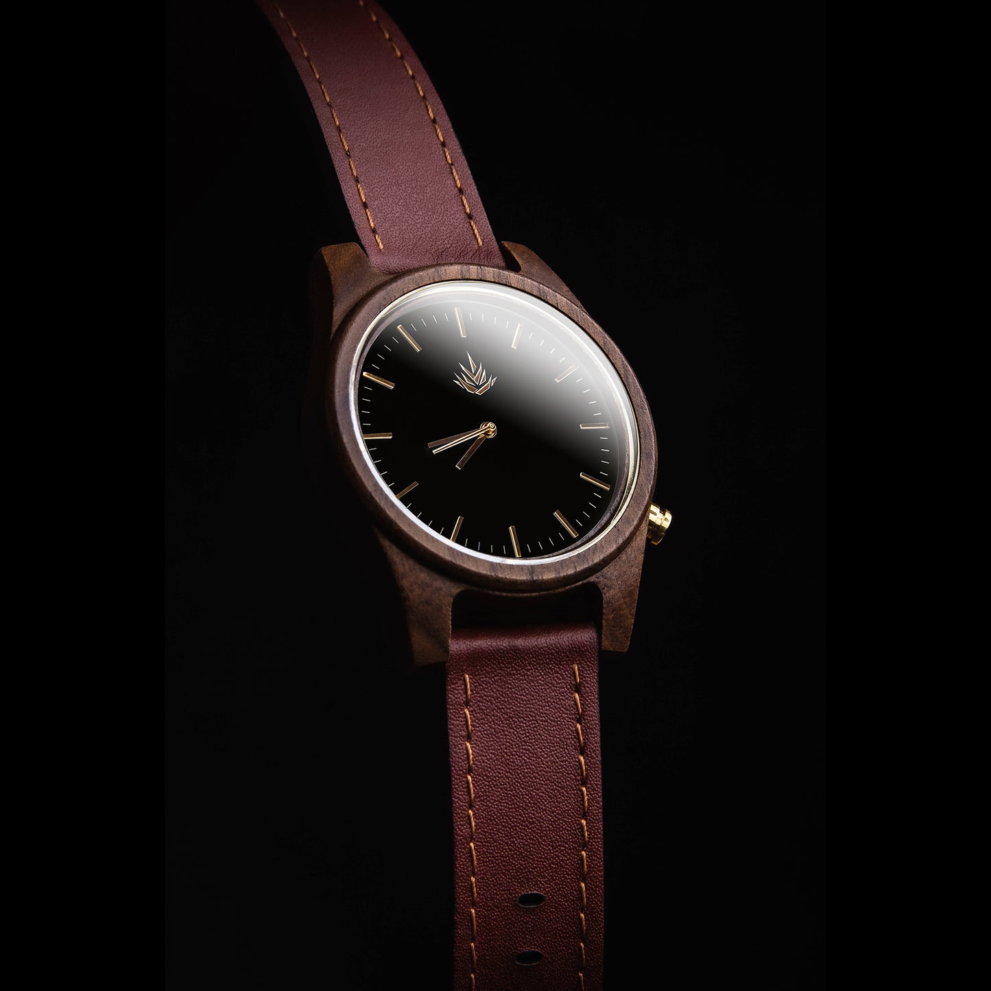 Pareja de Agavus | Línea Agavia | 37mm y 44mm | Nogal | Carátulas Negra y Blanca