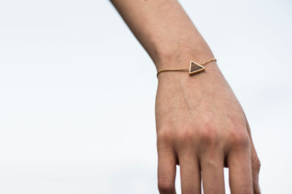 Brazalete | Para ella | Triángulo | Nogal