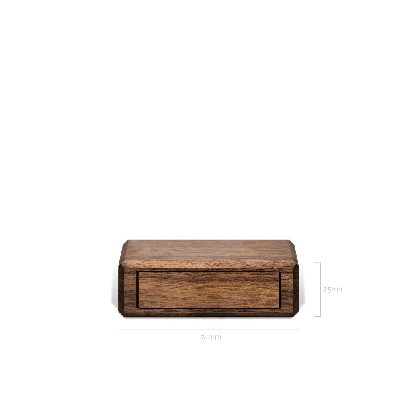 Estuche | Anillo de Compromiso | Nogal