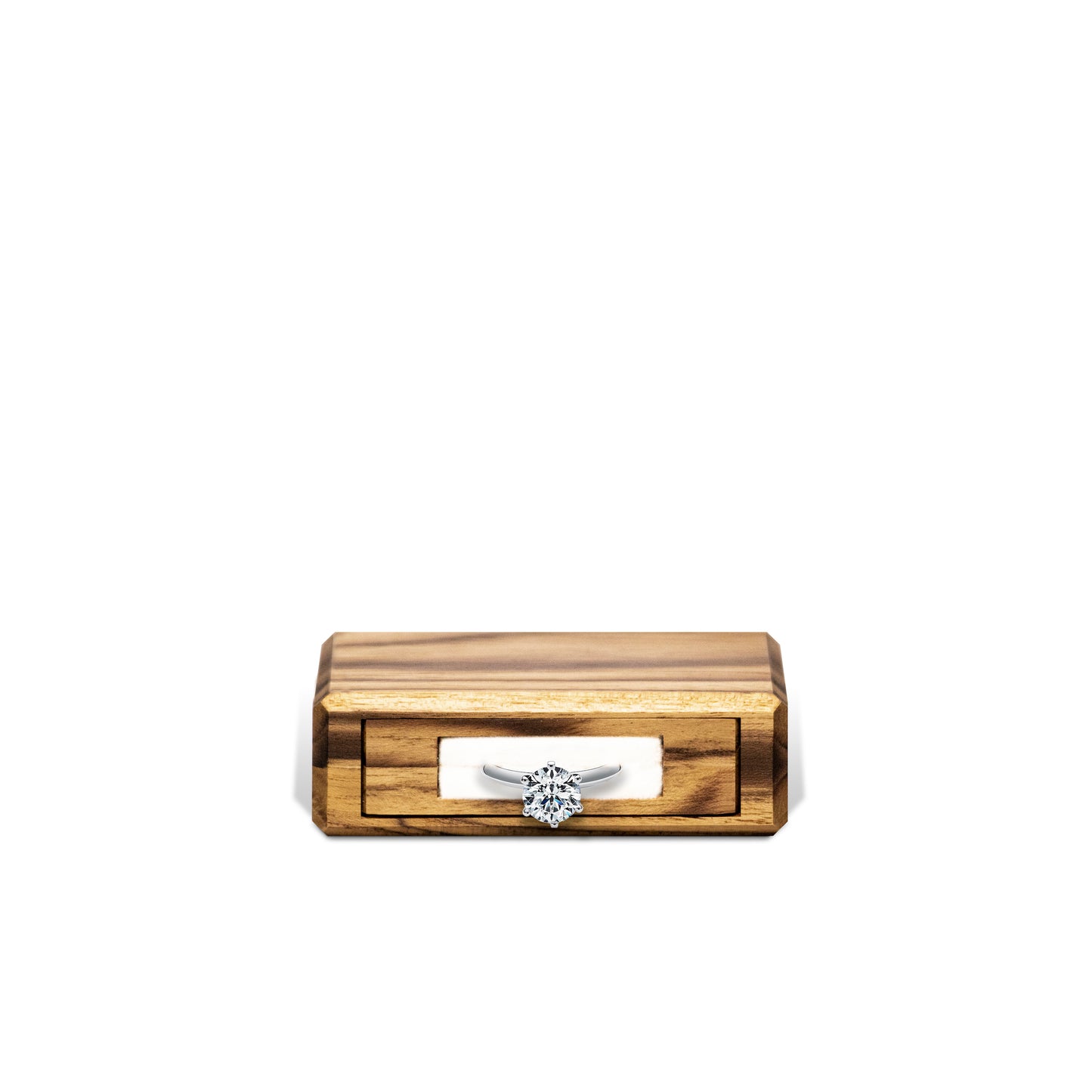 Estuche | Anillo de Compromiso | Teca
