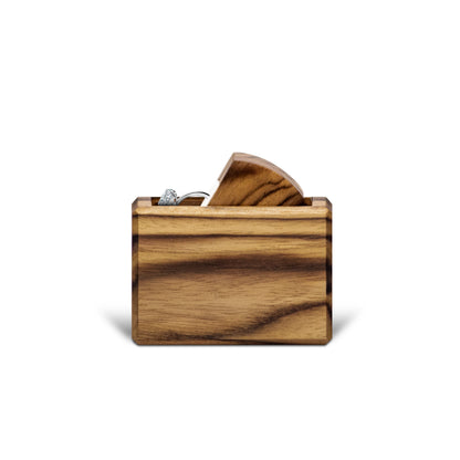 Estuche | Anillo de Compromiso | Teca