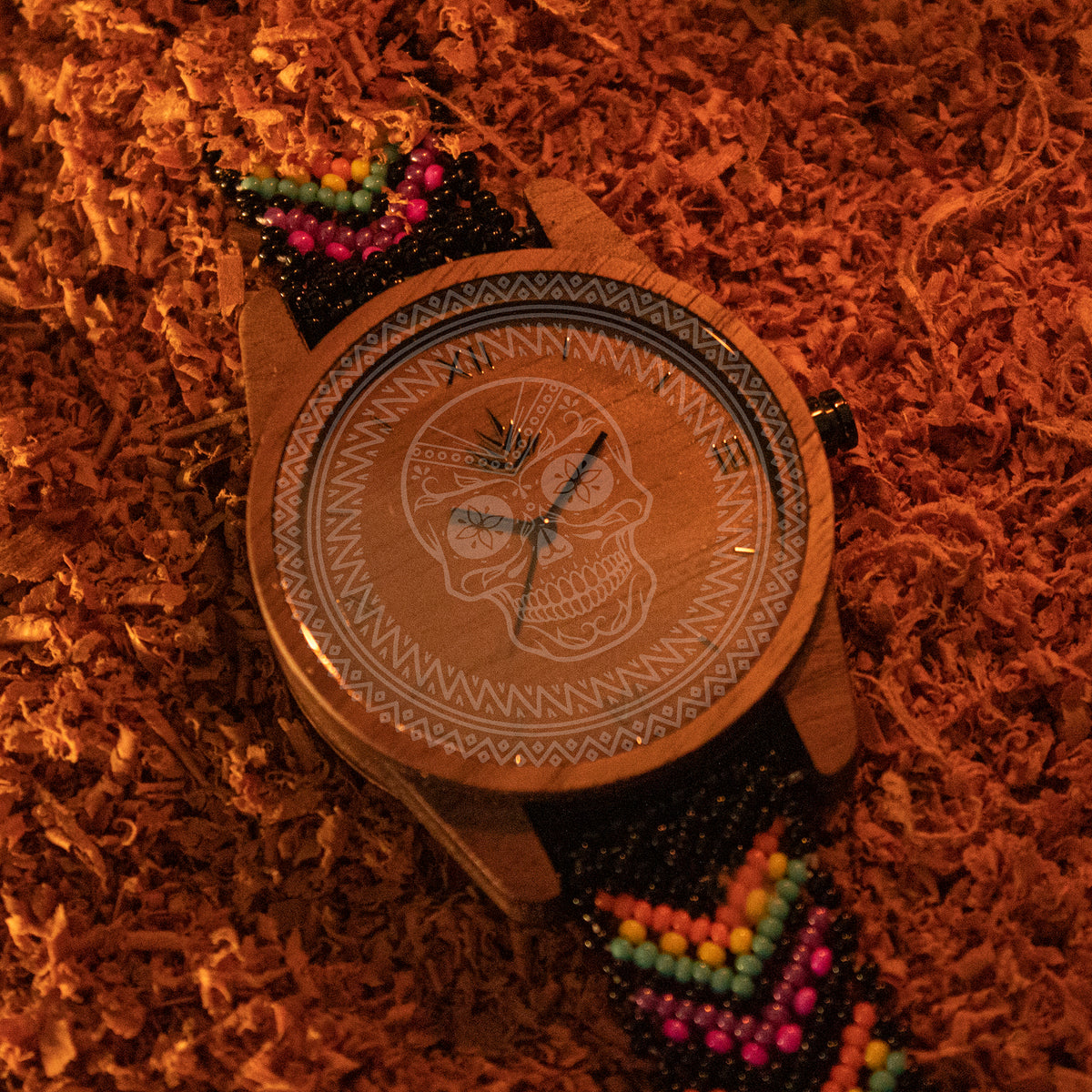 Línea Edición Limitada | Día de Muertos | 50 Piezas | 44mm | Nogal