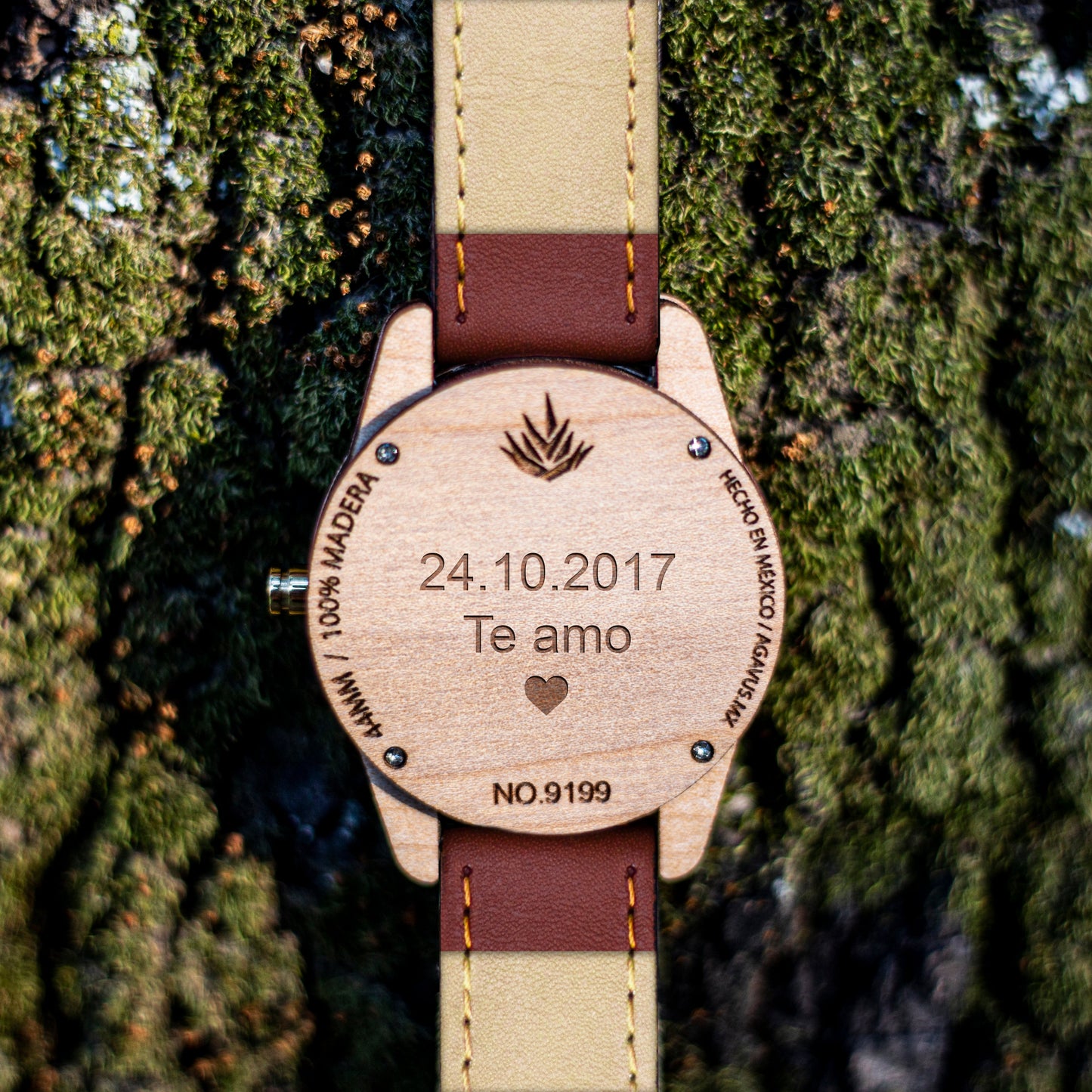 Pareja de Agavus | Línea Clásica | 35mm y 44mm | Maple | Piel