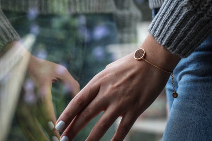 Brazalete | Para ella | Círculo | Nogal